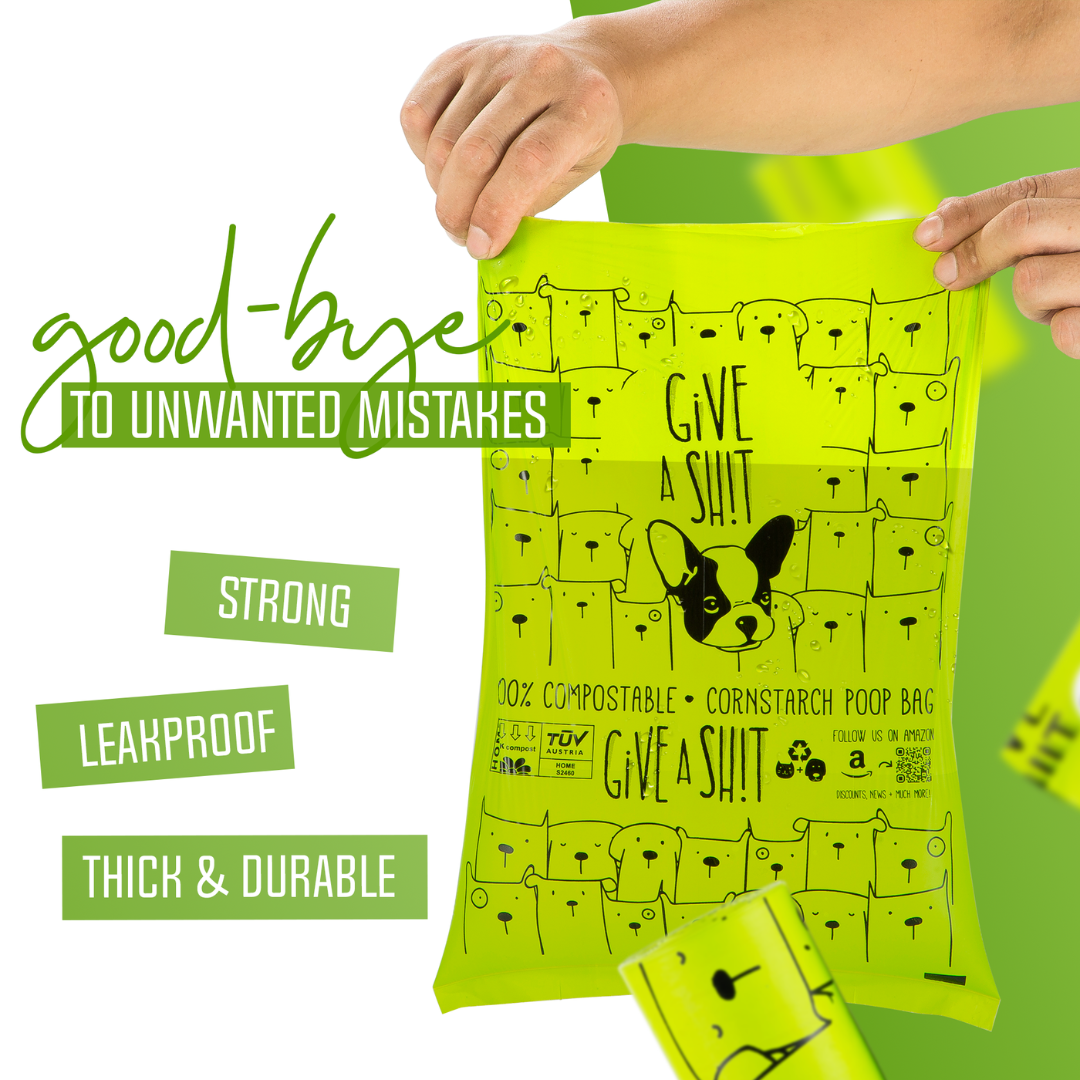 100% Certified Home Compostable Dog Poop Bags