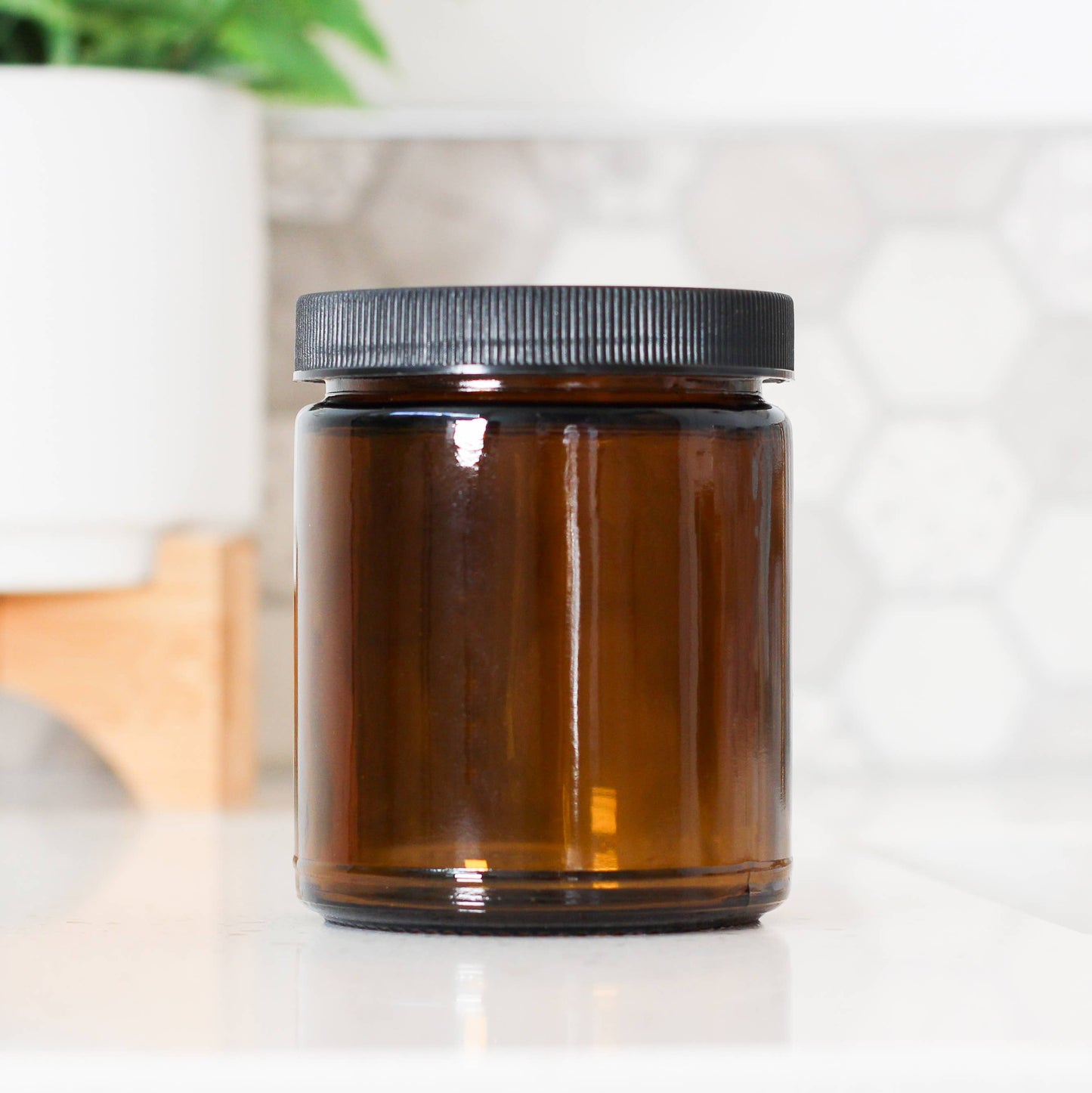 9oz Amber Glass Jar