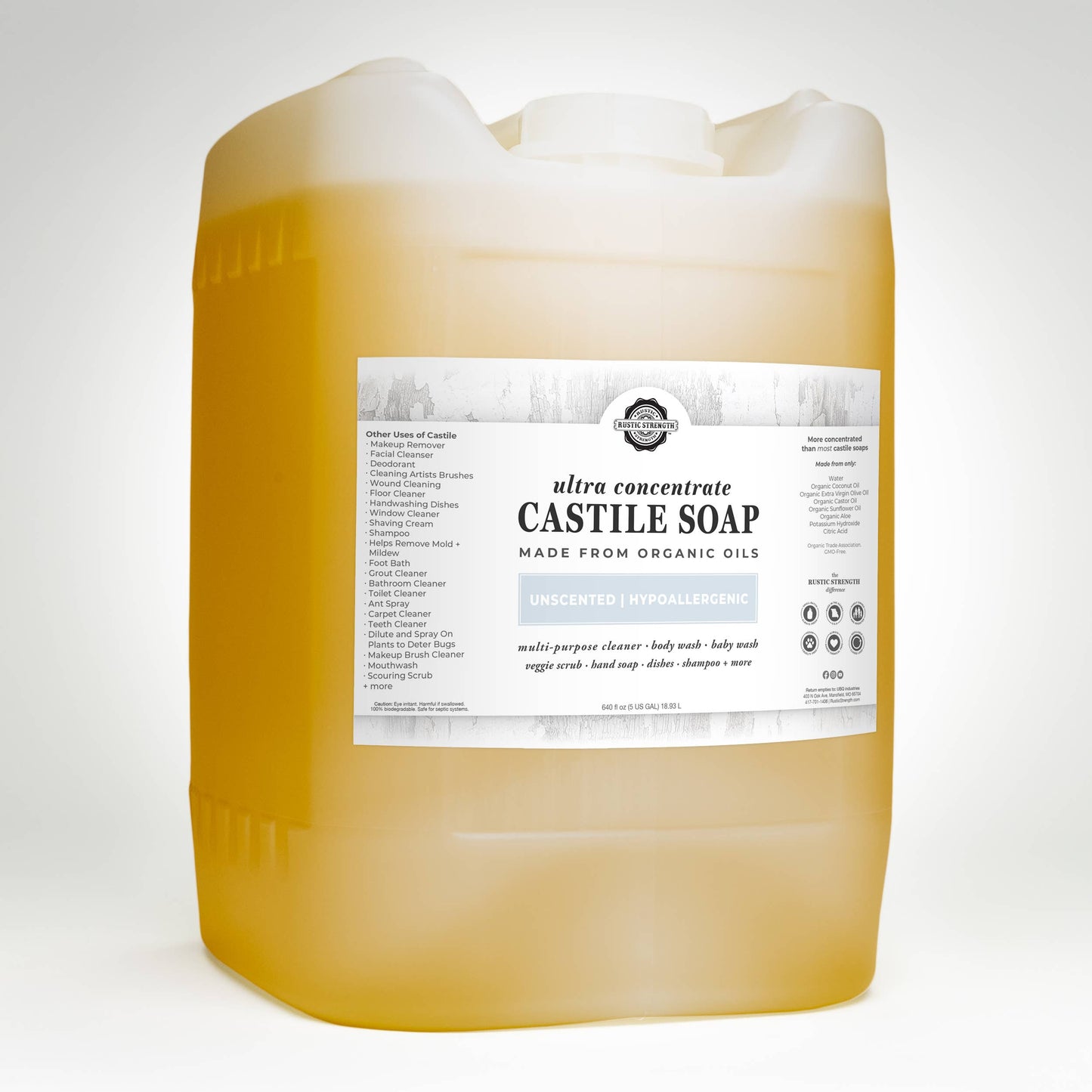 Organic Castile Soap - Concentrated