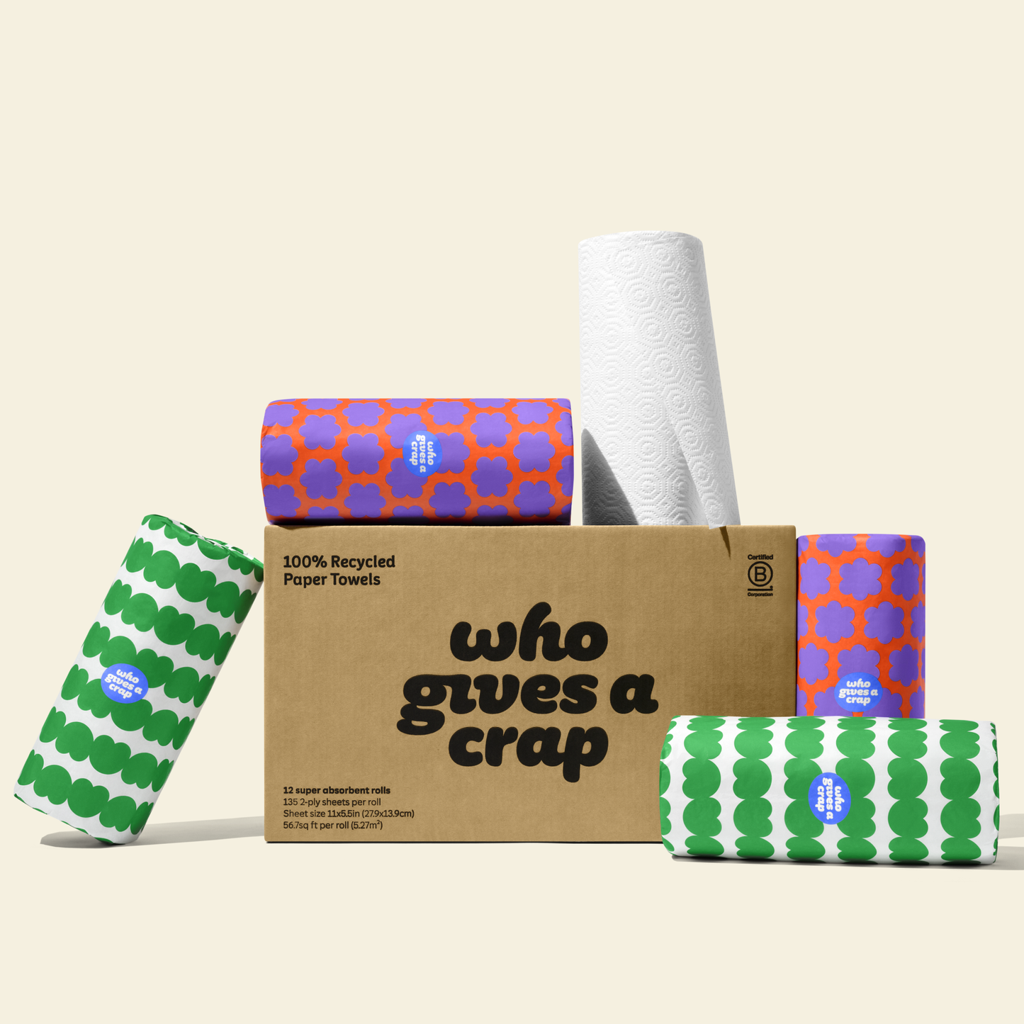100% Recycled Paper Towels